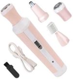 Kemei 4-in-1 Shaver for Women – Beige USB Rechargeable - Image 5