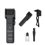 Rechargeable Men's Hair Trimmer RF-610 Black 2mm-18mm - Image 3