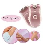 Maroon 2 in 1 Rechargeable Hair Removal Shaver and Epilator for Women - Image 7