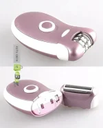 Maroon 2 in 1 Rechargeable Hair Removal Shaver and Epilator for Women - Image 5