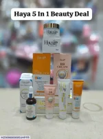 haya 5 in 1 Beauty Deal Face serum Face wash Face cream Night cream Sunblock