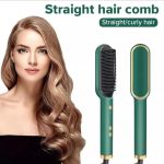 Fast Drying Green Hair Dryer Brush for Straight & Curly Hair