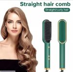 Fast Drying Green Hair Dryer Brush for Straight & Curly Hair - Image 3