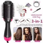 Professional Fast Drying Hair Brush for Smooth Curls – Black Pink - Image 3