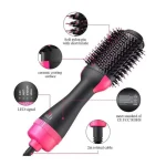 Professional Fast Drying Hair Brush for Smooth Curls – Black Pink - Image 8