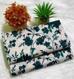 Green Printed Polo Cotton Shirt & Trouser 2 Piece Suit Set - Image 3