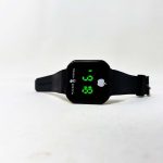 Touch LED Digital Watch Black Silicone Strap - Transparent Case Sports Watch for Men and Women