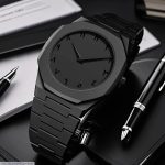Black Carbon Fiber Men's Watch Quartz Matte Finish - Image 8