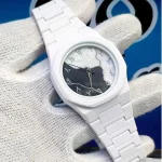 White Ceramic Arabic Dial Chronograph Watch
