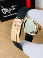 Men's Rolex Submariner Gold Black Water Resistant Watch - Image 6
