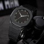 Black Octagonal Chain Watch for Men - Image 3