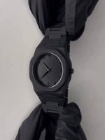 Black Octagonal Chain Watch for Men - Image 5
