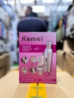 Kemei-3024 4 in 1 Rechargeable Hair Trimmer, Female Grooming kit, Facial Shaver,Eyebrow Trimmer,Bikini Trimmer - Image 5