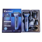 Kemei 3 in 1 Rechargeable Beard Trimmer Kit KM-6330 - Image 4