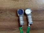 Men's Stainless Steel Round Dial Watch - Blue & White | Chain Strap Analog Watch for Men - Image 8