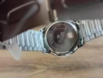 Men's Stainless Steel Round Dial Watch - Blue & White | Chain Strap Analog Watch for Men - Image 2