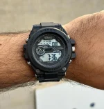 Men's Black Digital Sports Watch Water Resistant - Image 4