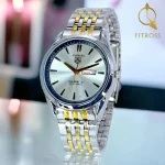 Men's Black Stainless Steel Quartz Watch with Day/Date Function - Image 4