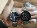 Men's Stainless Steel Chain Strap Watches Black Golden - Image 3