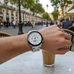 Men's Stainless Steel Chain Strap Watches Black Golden - Image 5