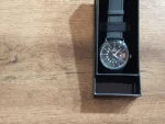Men's Black PU Leather Watch with Date Function - Image 5