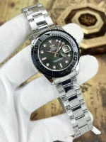 Men's Stainless Steel Chain Strap Watch with Date Display - Silver Multicolor - Image 3