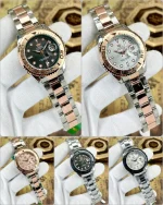 Men's Stainless Steel Chain Strap Watch with Date Display - Silver Multicolor - Image 9