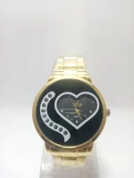 Stainless Steel Heart Watch for Women with Rhinestones - Image 3