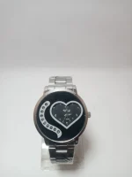 Stainless Steel Heart Watch for Women with Rhinestones - Image 4