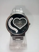 Stainless Steel Heart Watch for Women with Rhinestones - Image 6