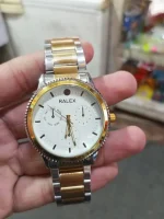 RALEX Two-Tone Analog Wristwatch Gold Silver
