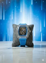 Men's Tech Watch Light Grey Skeletonized Dial - Image 3