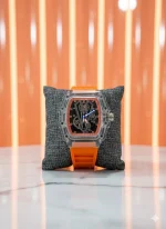 Men's Tech Watch Light Grey Skeletonized Dial - Image 4