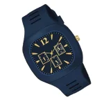 Black Silicone Multi-Dial Watch for Men - Stylish Analog Wrist Watch in Pakistan - Image 9