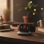 Men's Red LED Digital Watch with Black Leather Strap - Waterproof Sports Watch