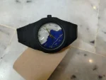 Unisex Aura Marble Dial Watch Blue White - Image 3