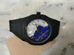 Unisex Aura Marble Dial Watch Blue White - Image 6