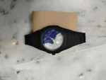Unisex Aura Marble Dial Watch Blue White - Image 7