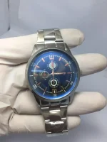 Men's Modern Stylish Look Stainless Steel Chain Watch – Silver