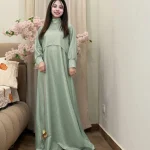 Green Glitter 2Pcs Maxi Dress Set