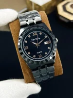 Men Rolex Style Quartz Watch Brown Gold Silver - Image 10