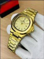 Men's Black Stainless Steel Ultra Thin Quartz Watch
