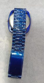 Blue Stainless Steel Analogue Watch for Men - Image 4
