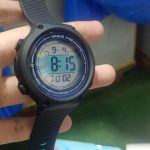 Men's Black Digital Watch Water Resistant Battery Operated