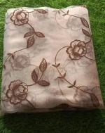 1 Pc Women's Unstitched 3-D Block Printed Shirt - Image 2