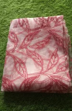 1 Pc Women's Unstitched 3-D Block Printed Shirt - Image 2