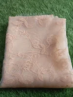1 Pc Women's Unstitched 3-D Block Printed Shirt - Image 2