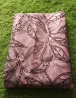 1 Pc Women's Unstitched 3-D Block Printed Shirt - Image 2