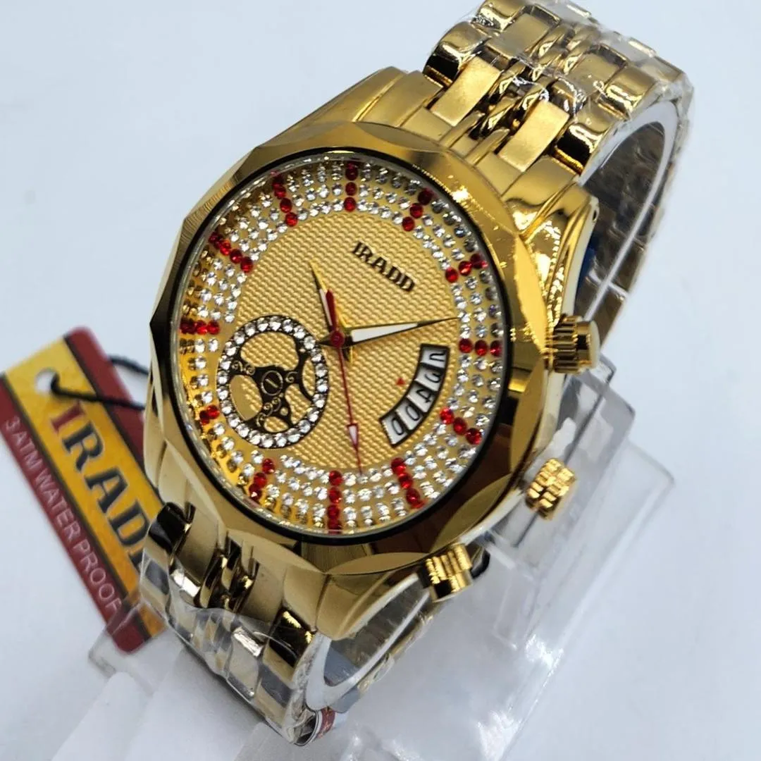 MZ87200108FZAMI-media-1 Luxury Gold-Tone Men's Watch with Crystal Dial & Quartz Movement - Image 1