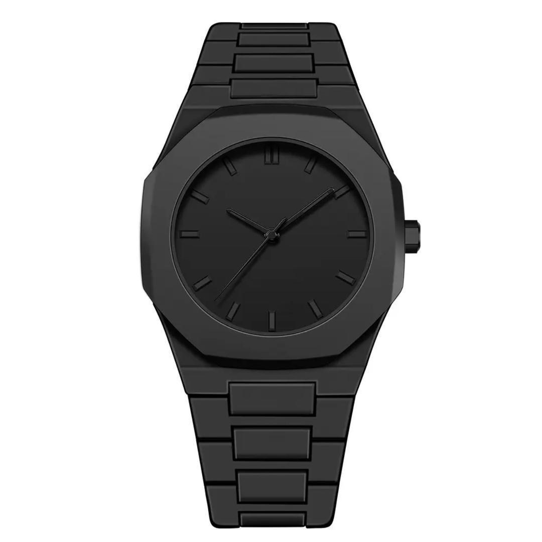 MZ94300000456PMGTIM-media-1 Men's Black Geometric Watch Lightweight Daily Wear - Image 1